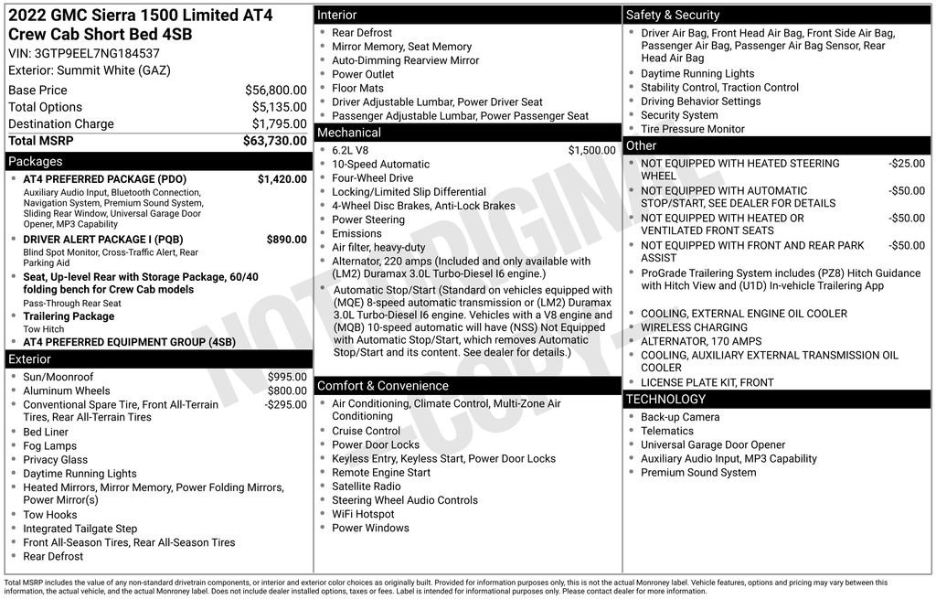 Used 2022 GMC Sierra 1500 AT4 w/ AT4 Preferred Package AWD/4WD image 36