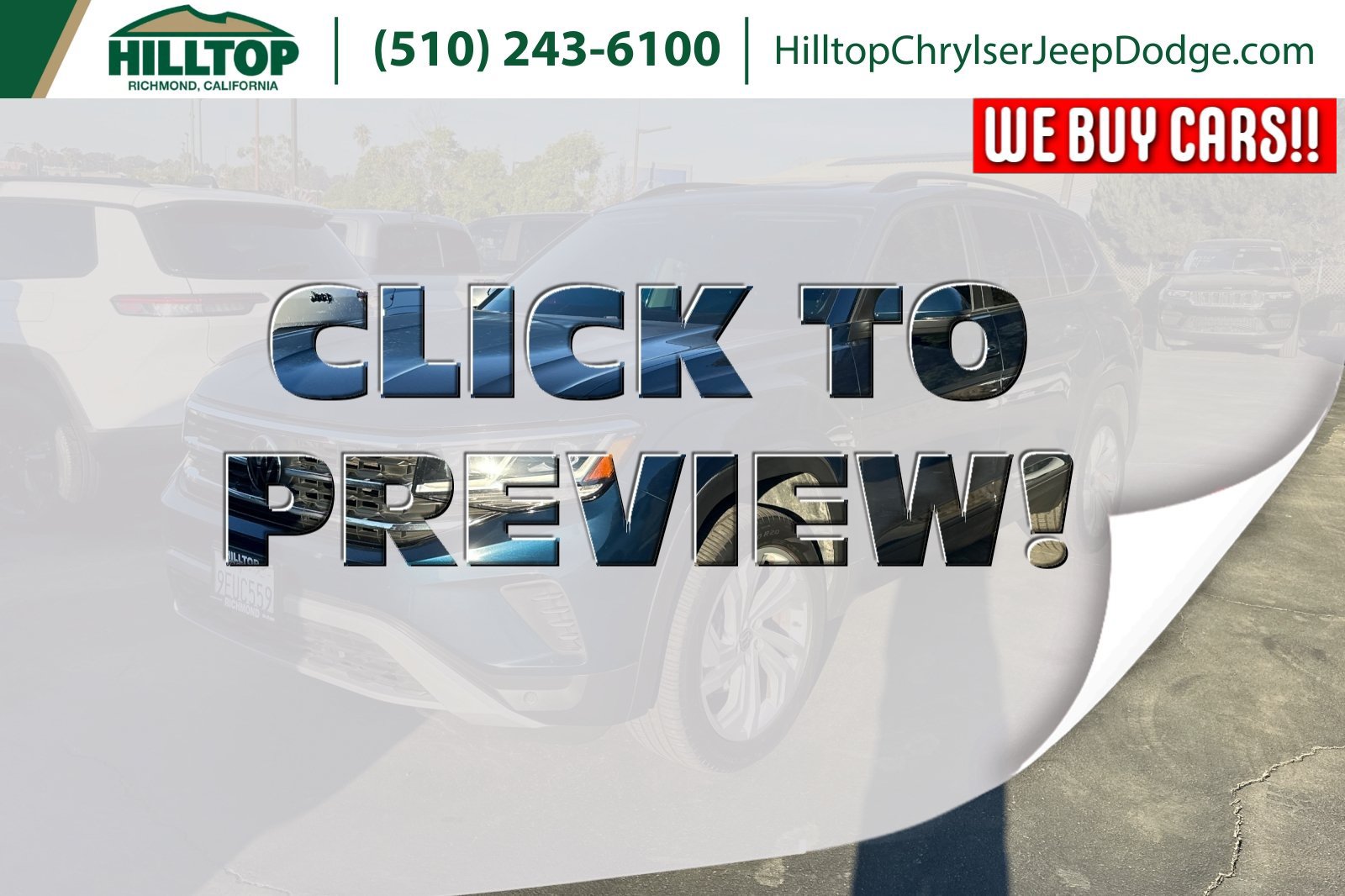 Used 2021 Volkswagen Atlas SE w/ Panoramic Sunroof Package