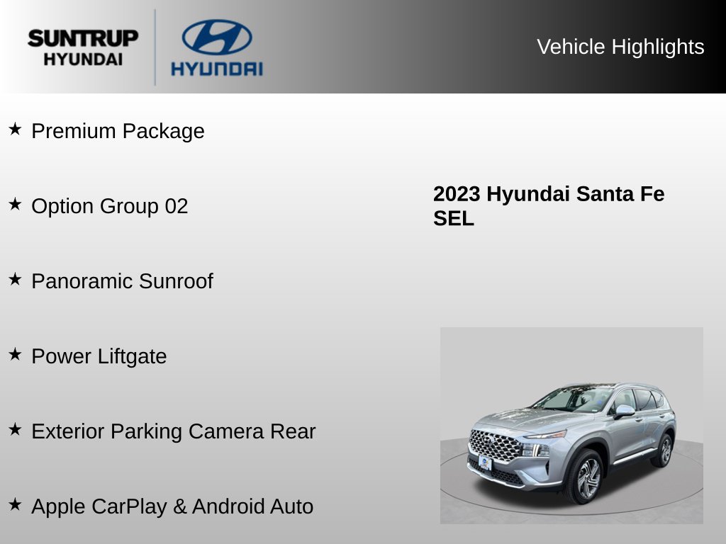 Used 2023 Hyundai Santa Fe SEL w/ Premium Package AWD/4WD image 8