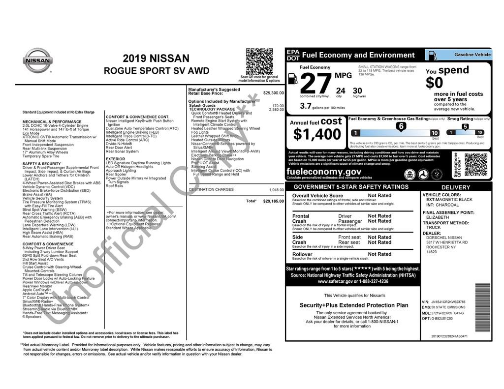 Used 2019 Nissan Rogue Sport SV w/ Technology Package AWD/4WD image 39