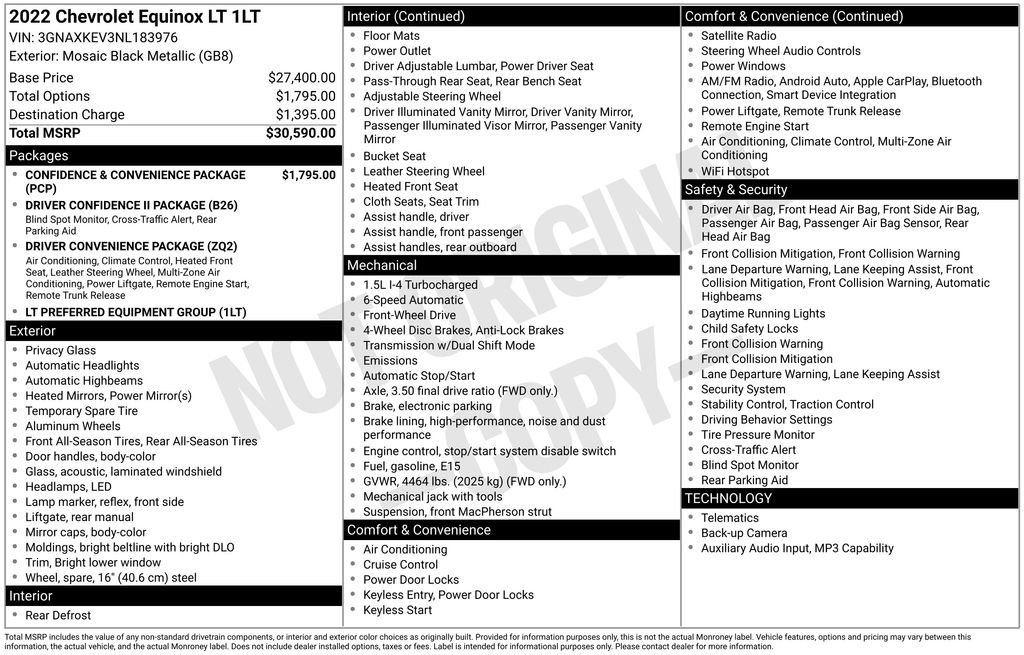 Used 2022 Chevrolet Equinox LT image 8