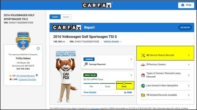 Used 2016 Volkswagen Golf S FWD image 11