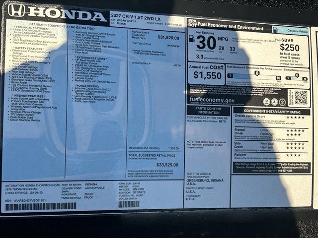 New 2027 Honda CR-V LX image 20