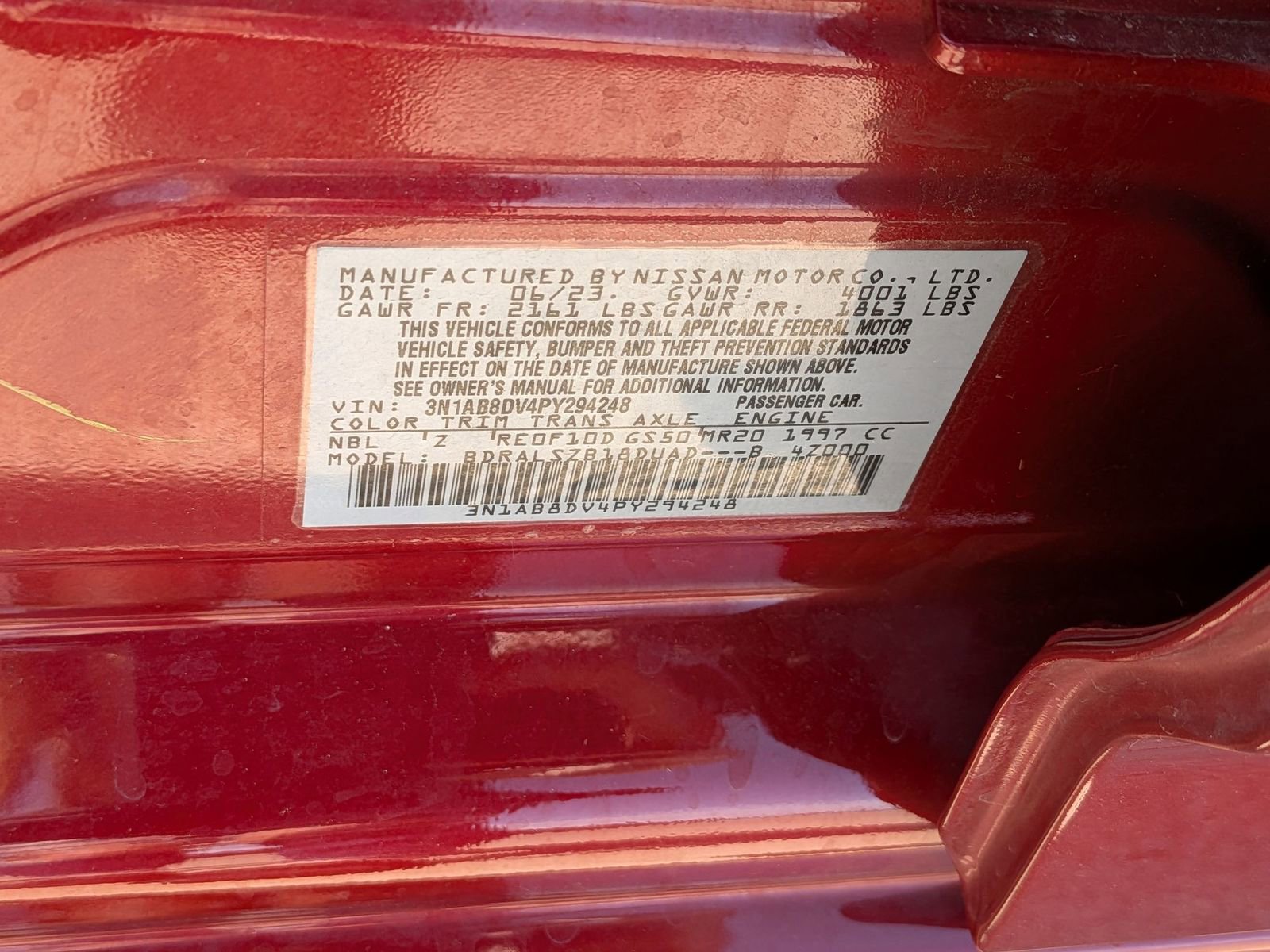 Certified 2023 Nissan Sentra SR w/ SR Premium Package FWD image 37