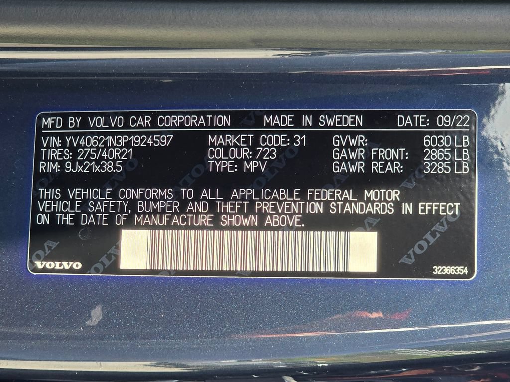 Used 2023 Volvo XC90 B6 Plus w/ Protection Package Premier AWD/4WD image 55