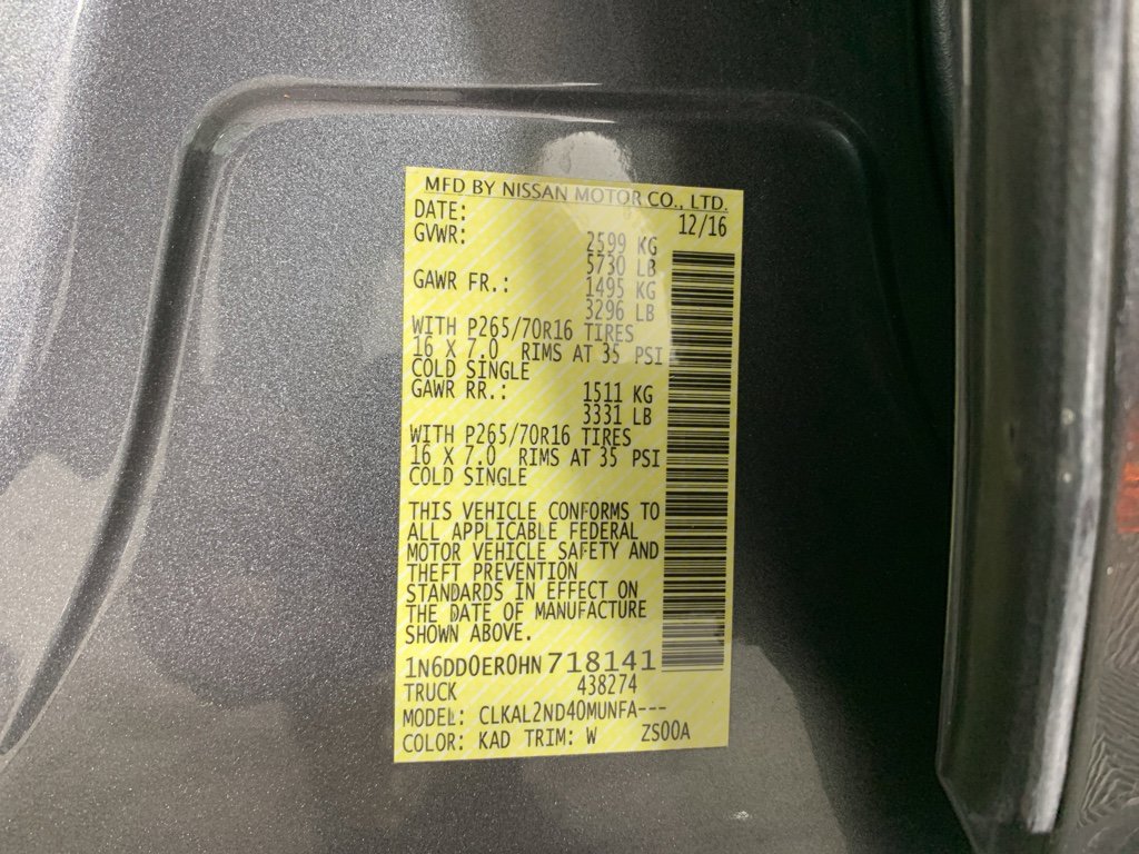 Used 2017 Nissan Frontier SV w/ SV Value Truck Package image 13