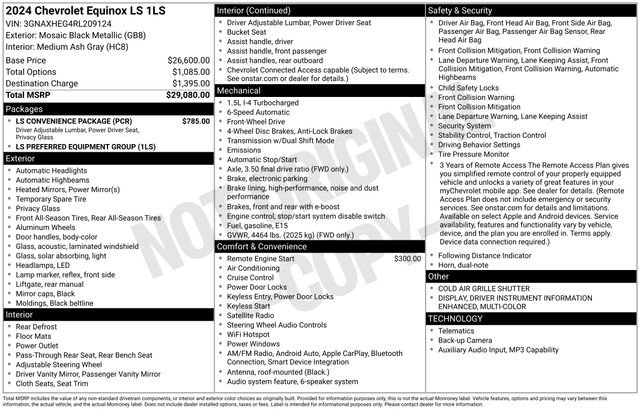 Used 2024 Chevrolet Equinox LS w/ LS Convenience Package FWD image 31
