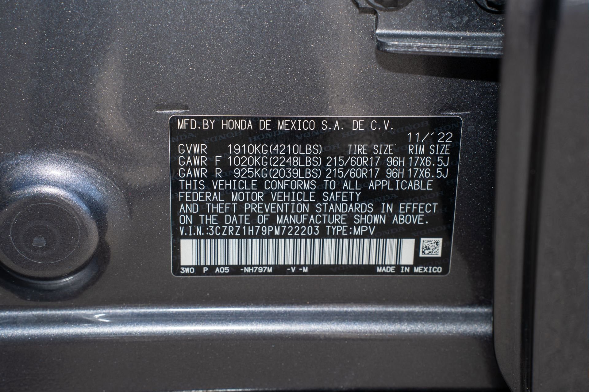 Certified 2023 Honda HR-V EX-L image 37