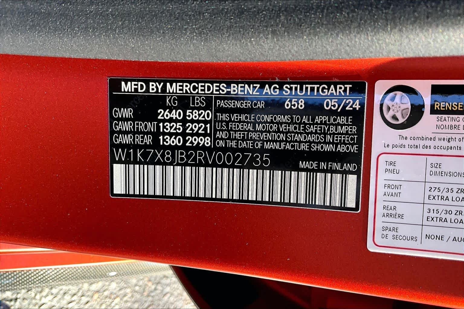 Certified 2024 Mercedes-Benz AMG GT 63 image 33