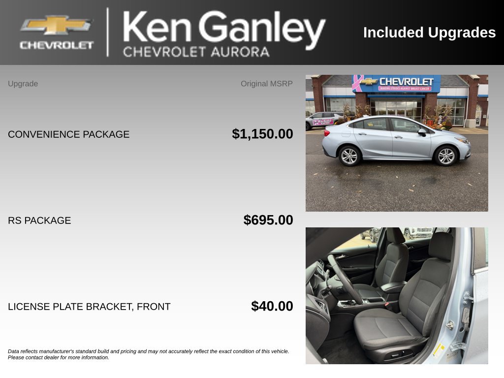 Used 2017 Chevrolet Cruze LT w/ Convenience Package FWD image 6