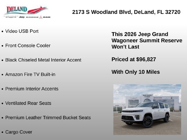 New 2026 Jeep Grand Wagoneer Summit AWD/4WD image 39