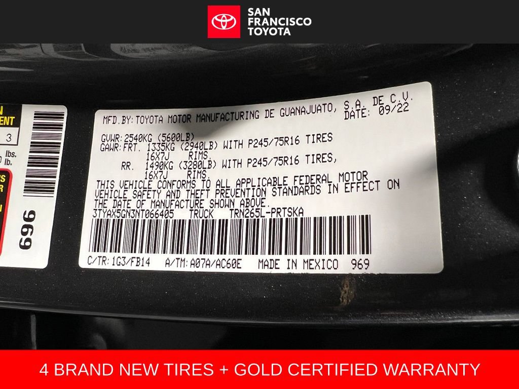 Certified 2022 Toyota Tacoma SR w/ SR Convenience Package RWD image 35