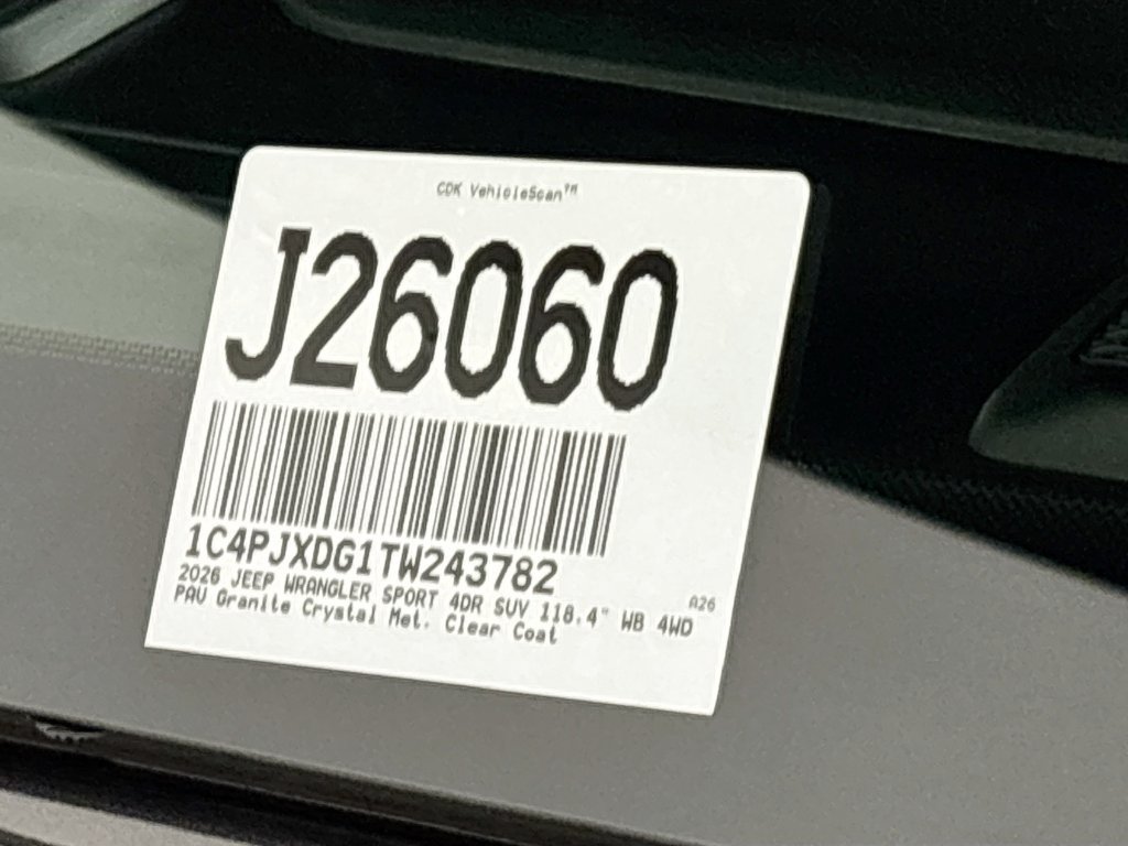 New 2026 Jeep Wrangler Unlimited Sport AWD/4WD image 24
