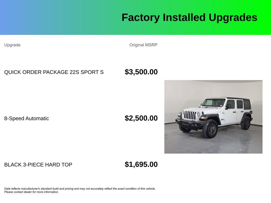Used 2024 Jeep Wrangler Unlimited Sport AWD/4WD image 4
