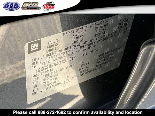 Used 2016 Chevrolet Colorado W/T w/ WT Convenience Package image 18