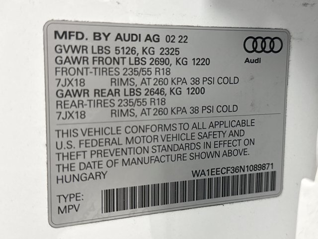 Used 2022 Audi Q3 2.0T Premium Plus w/ Premium Plus Package AWD/4WD image 22