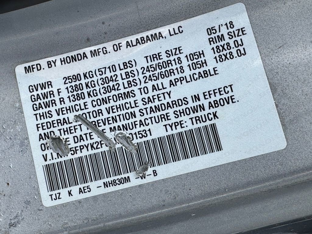 Used 2019 Honda Ridgeline RTL-T image 32