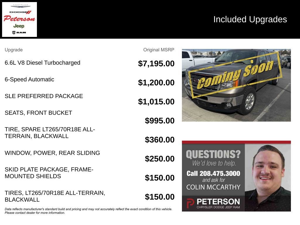 Used 2012 GMC Sierra 3500 SLE w/ SLE Preferred Package image 8