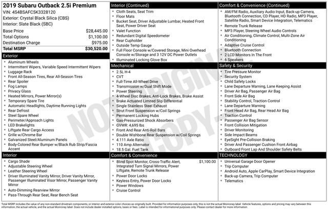 Used 2019 Subaru Outback 2.5i Premium image 4