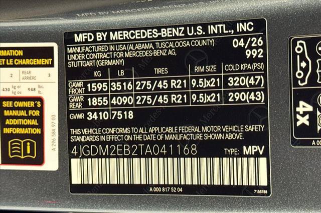 New 2026 Mercedes-Benz EQS 400 4MATIC SUV image 29