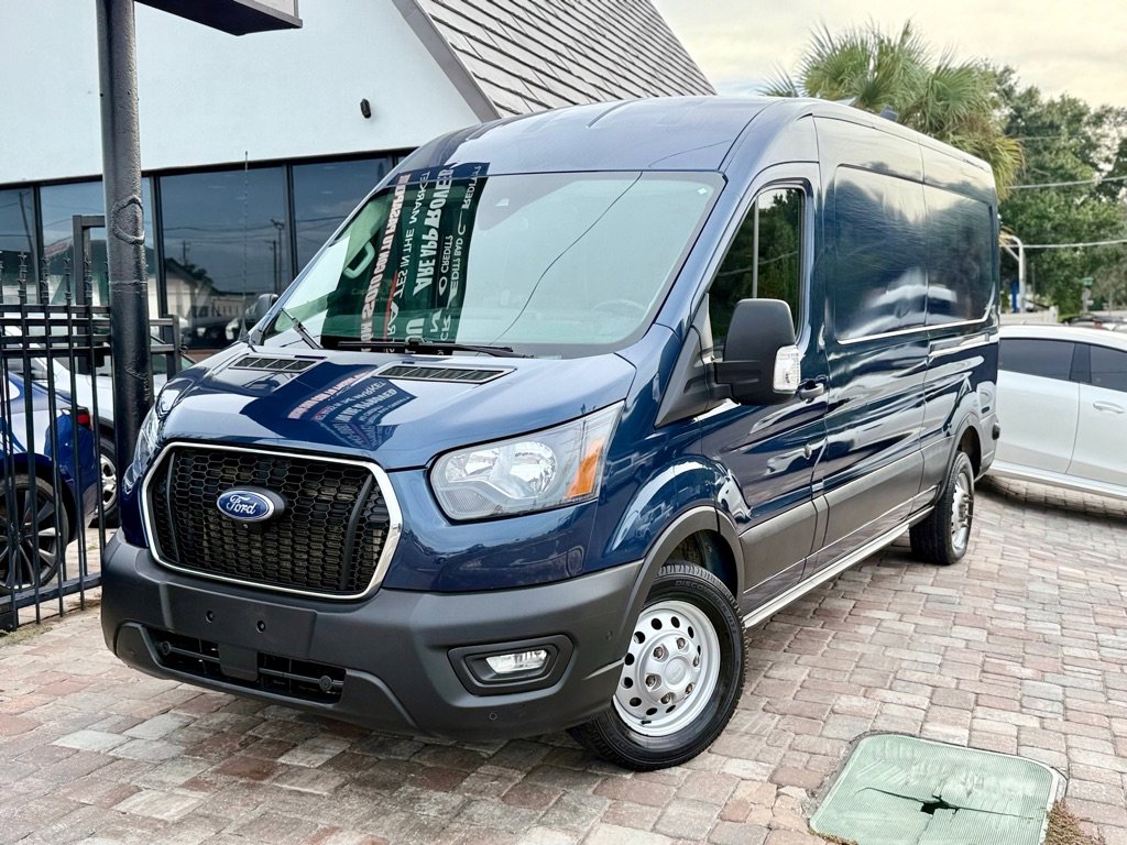 Used 2021 Ford Transit 150 Medium Roof AWD w/ Parcel Delivery Package image 1