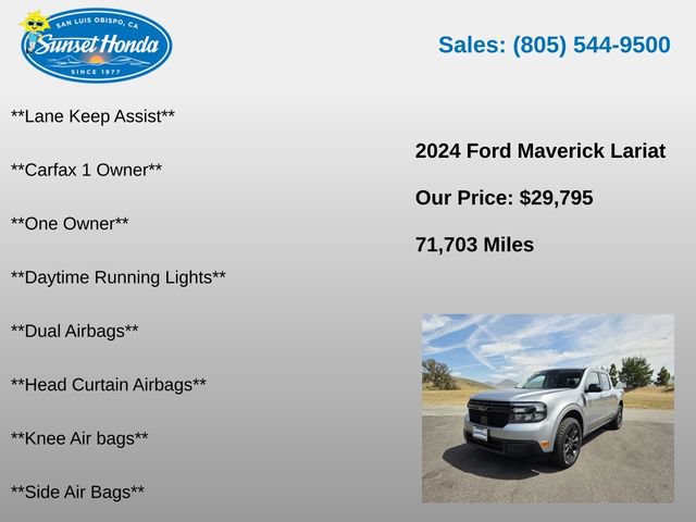 Used 2024 Ford Maverick Lariat w/ Black Appearance Package AWD/4WD image 10