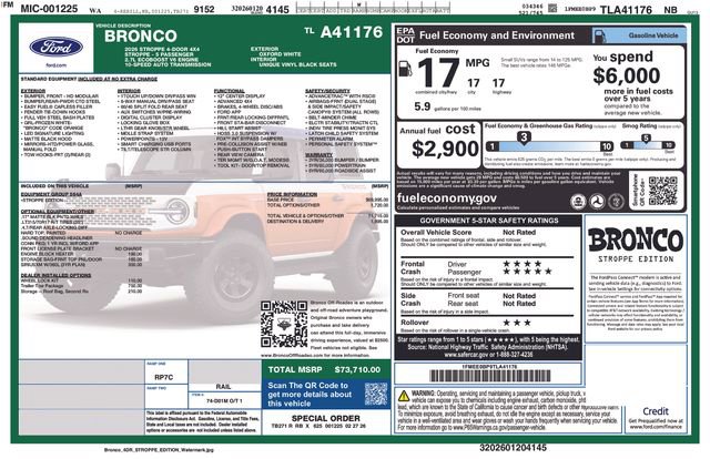 New 2026 Ford Bronco Stroppe Edition AWD/4WD image 26