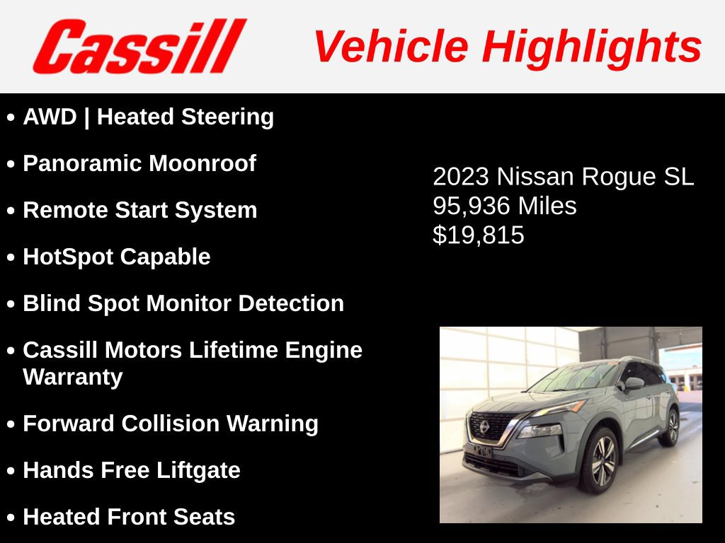 Used 2023 Nissan Rogue SL w/ SL Premium Package AWD/4WD image 3