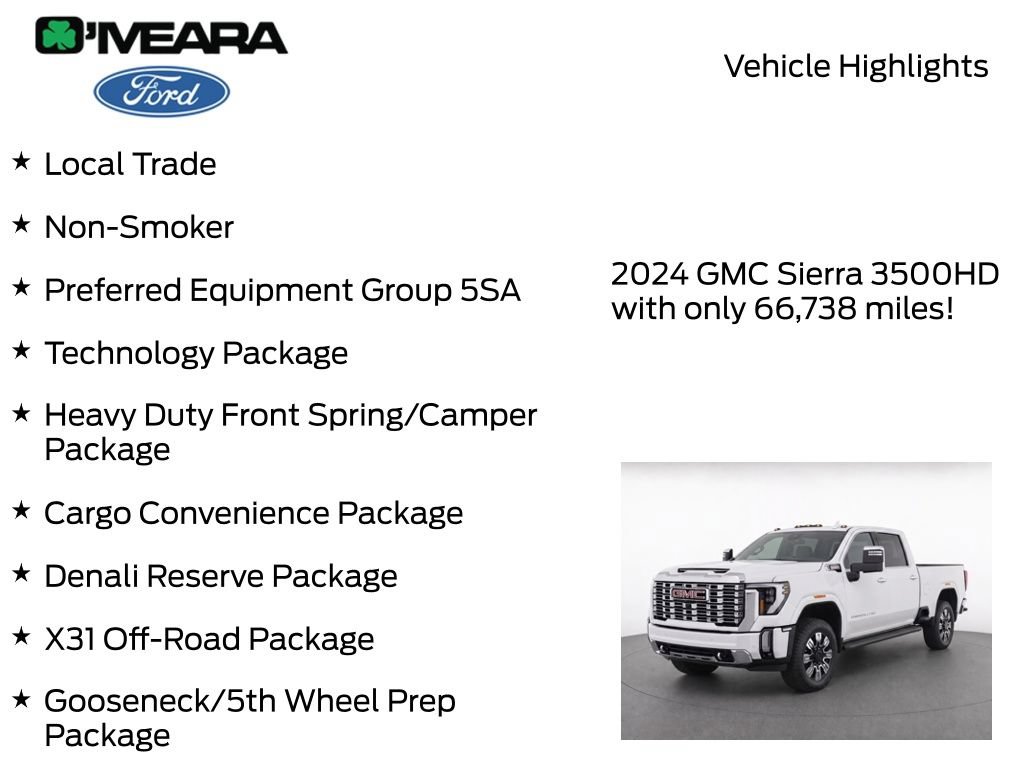 Used 2024 GMC Sierra 3500 Denali w/ Denali Reserve Package AWD/4WD image 8