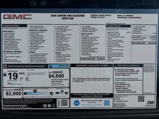 New 2026 GMC Canyon Elevation w/ Convenience Package AWD/4WD image 21
