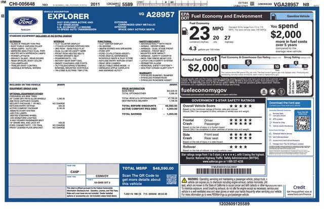 New 2027 Ford Explorer Active AWD/4WD image 28