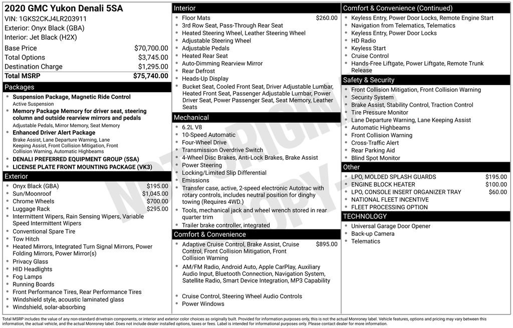 Used 2020 GMC Yukon Denali image 33
