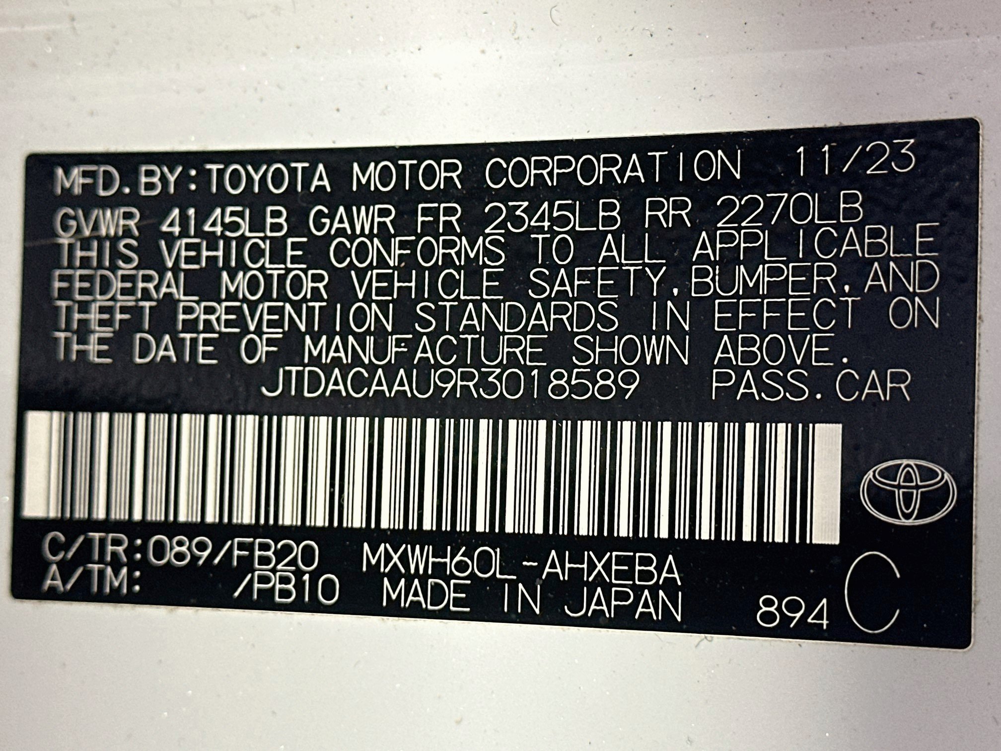 Used 2024 Toyota Prius LE FWD image 12