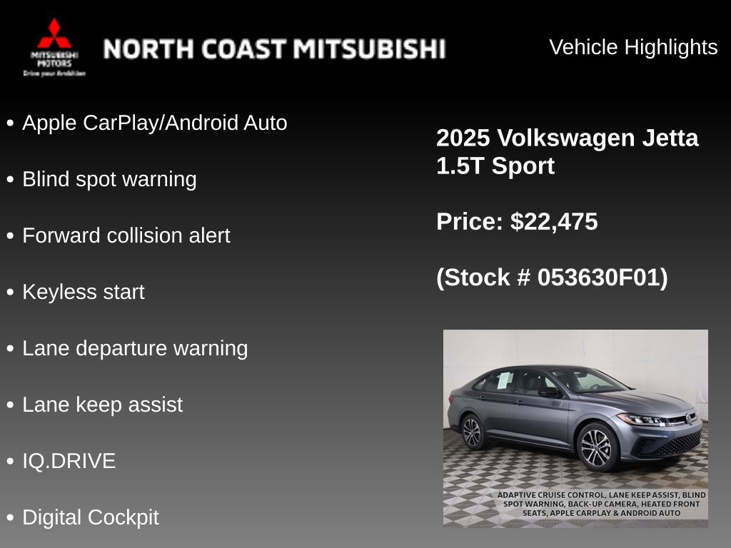 Used 2025 Volkswagen Jetta Sport FWD image 2