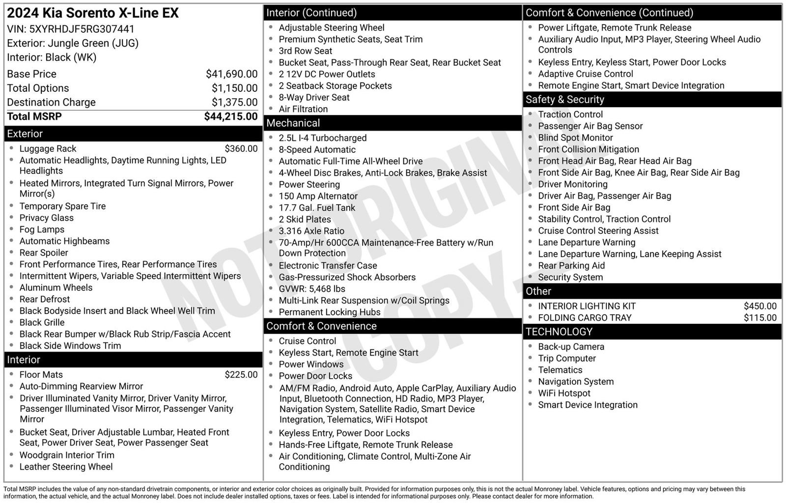 Used 2024 Kia Sorento X-Line EX image 3