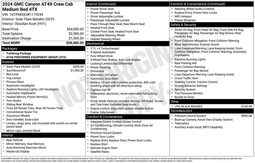 Used 2024 GMC Canyon AT4X image 41