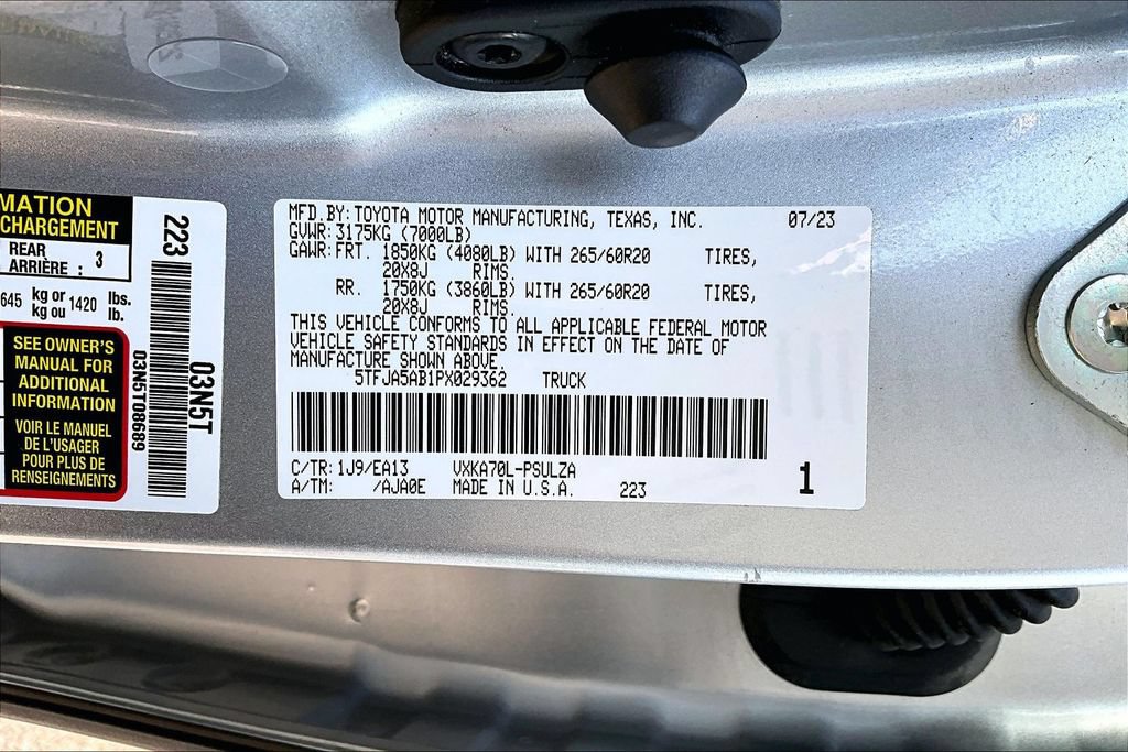 Used 2023 Toyota Tundra Limited RWD image 44