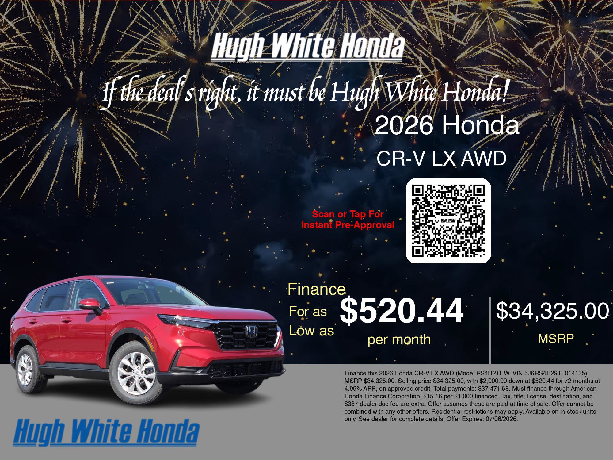 New 2026 Honda CR-V LX image 7