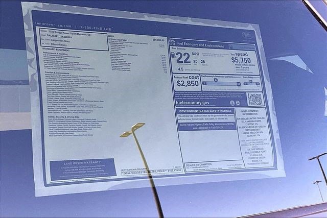 New 2026 Land Rover Range Rover Sport Dynamic SE image 16