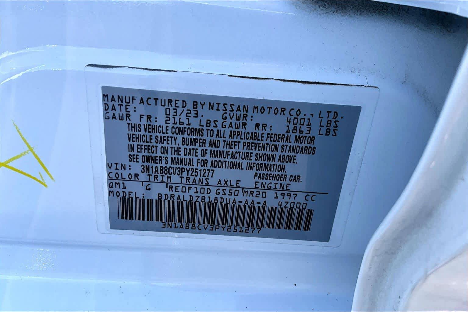 Used 2023 Nissan Sentra SV FWD image 36