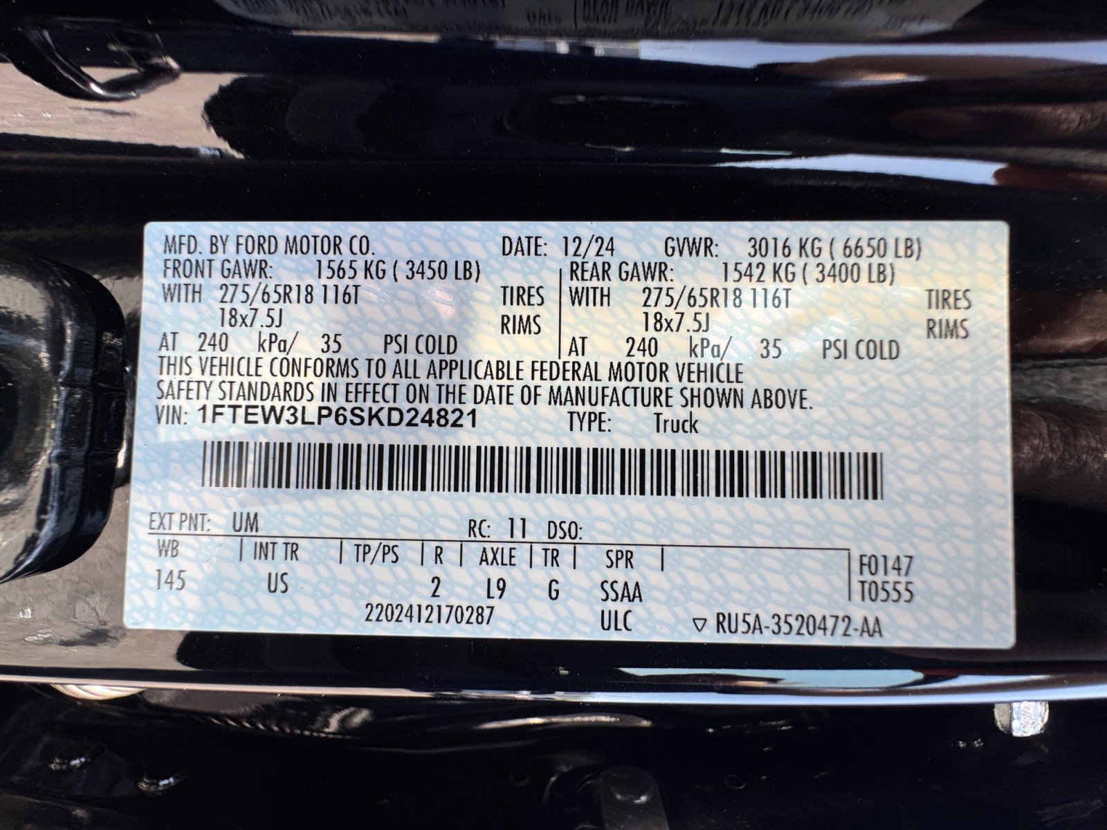 New 2025 Ford F150 XLT w/ Equipment Group 302A MID image 34