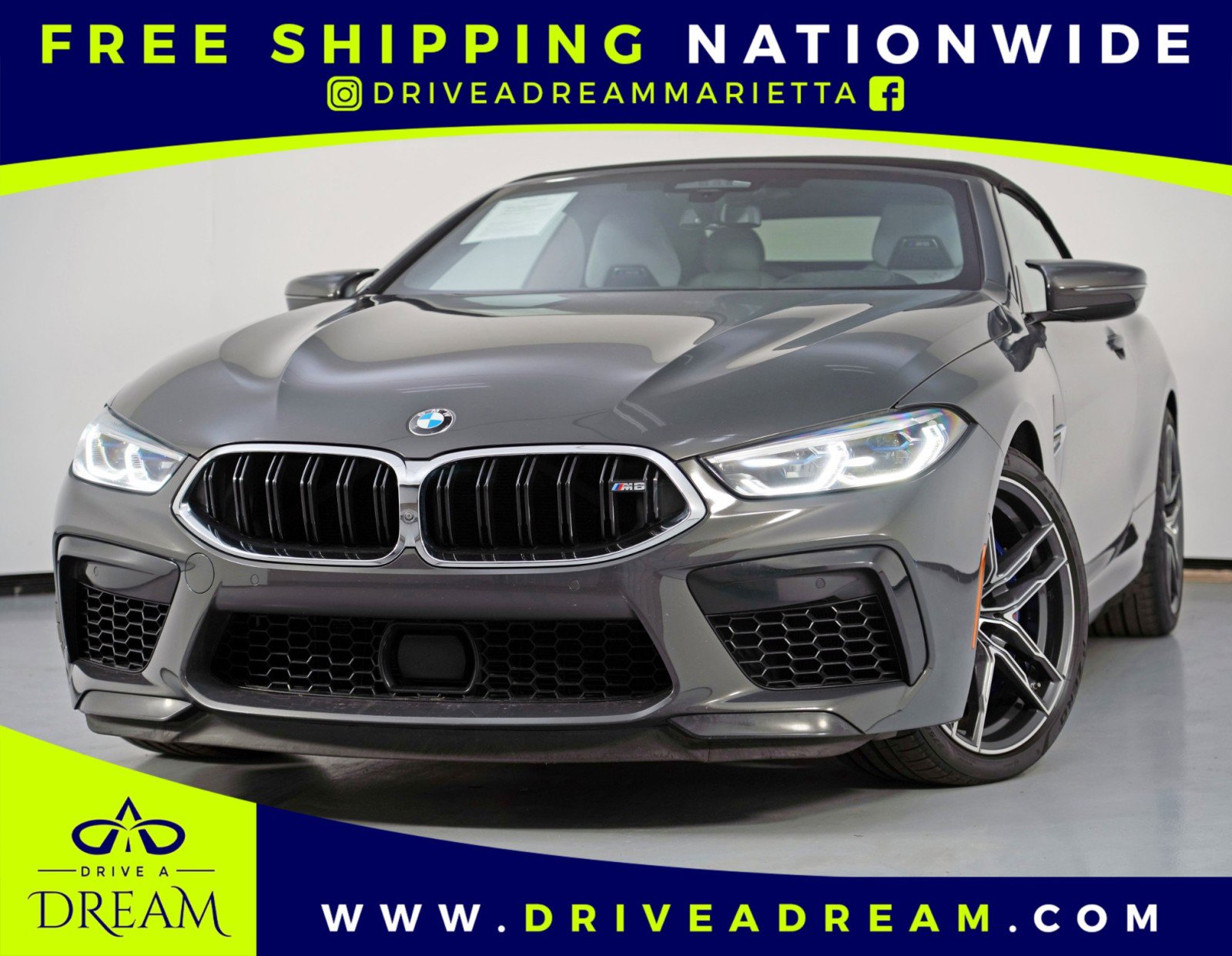 Used 2020 BMW M8 Convertible w/ M Driver's Package image 1