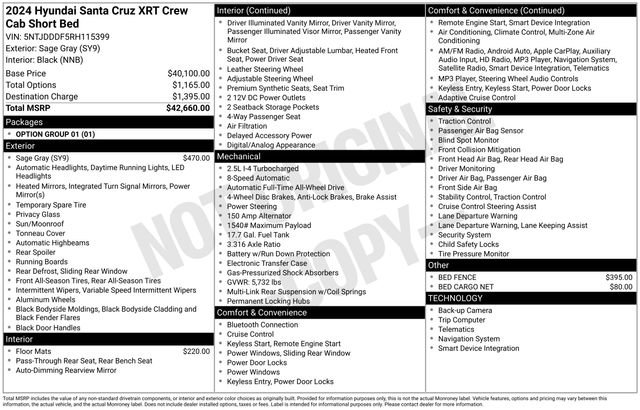 Used 2024 Hyundai Santa Cruz XRT AWD/4WD image 32