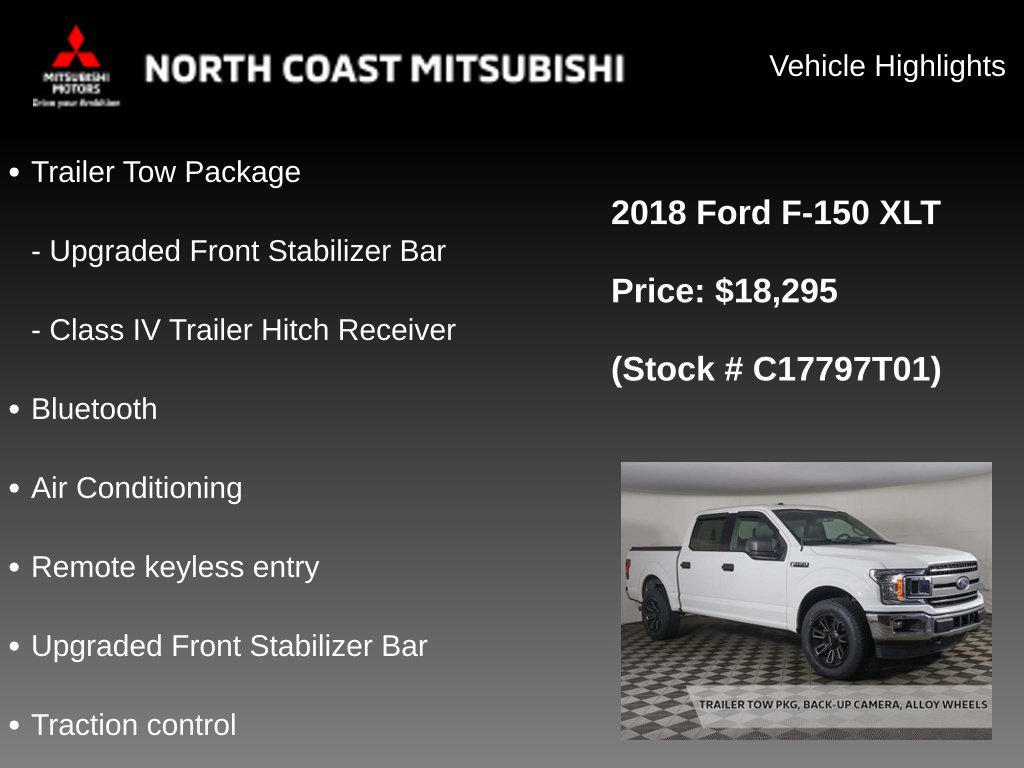 Used 2018 Ford F150 XLT w/ Trailer Tow Package AWD/4WD image 2