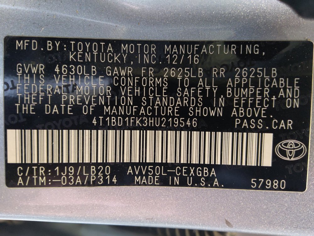 Used 2017 Toyota Camry XLE FWD image 33