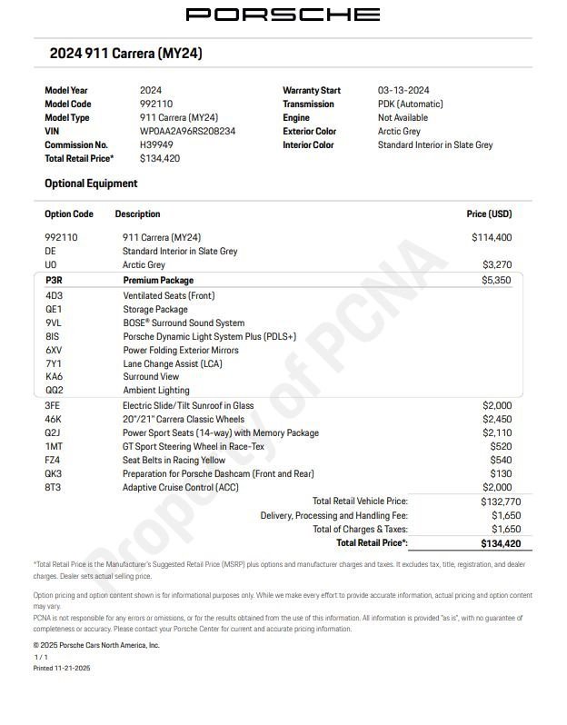 Certified 2024 Porsche 911 Carrera image 6