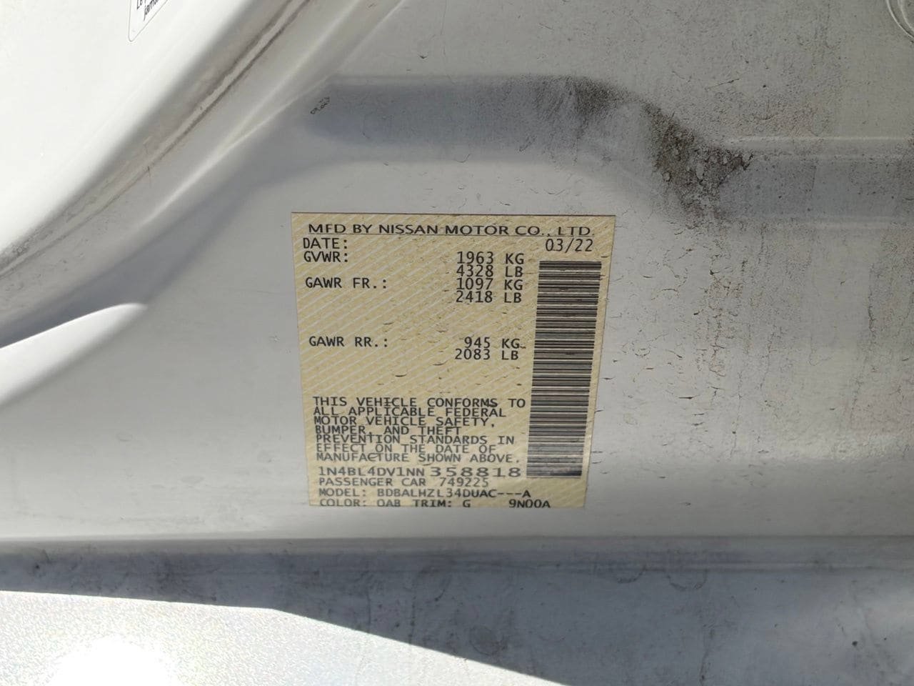 Used 2022 Nissan Altima 2.5 SV w/ SV Premium Package FWD image 16