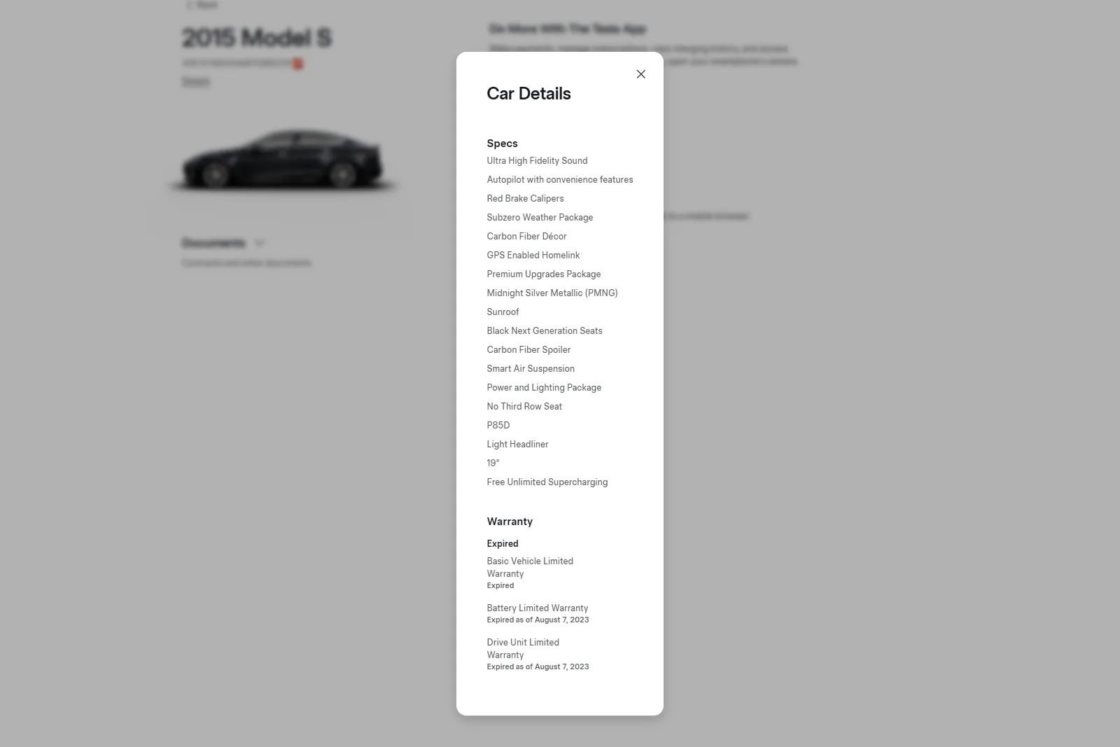 Used 2015 Tesla Model S P85D AWD/4WD image 4