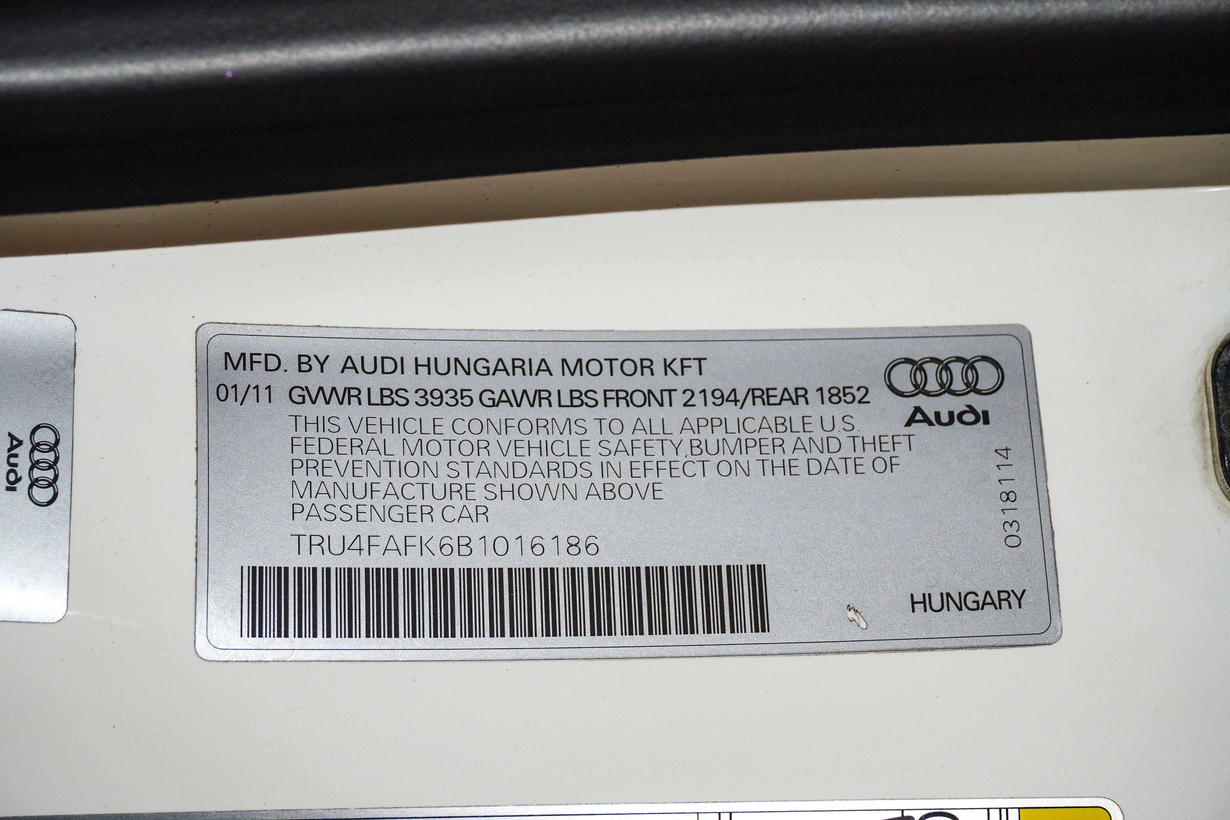 Used 2011 Audi TT 2.0T Prestige w/ Prestige Pkg AWD/4WD image 33