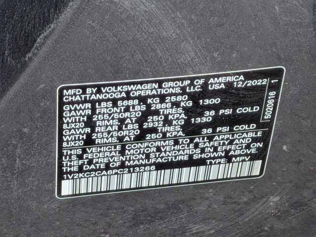 Certified 2023 Volkswagen Atlas Cross Sport SE w/ Panoramic Sunroof Package image 37